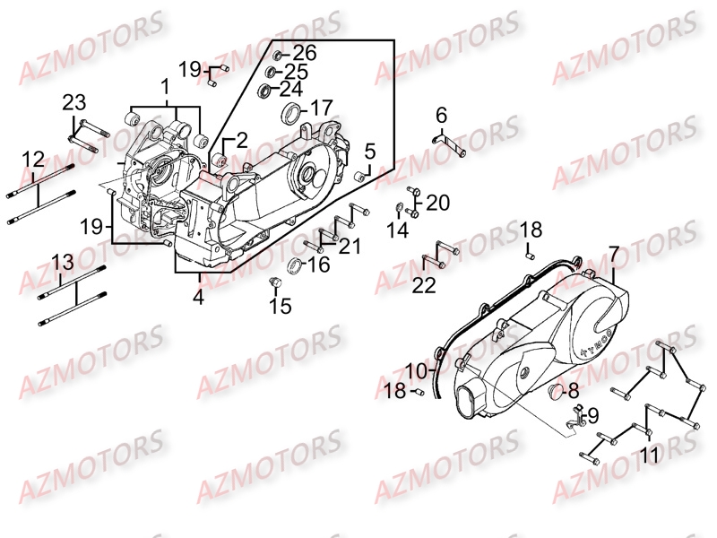 JOINT DE BOUCHON DE VIDANGE (8mm)(transmission) KYMCO pour CARTER MOTEUR de LIKE200-LX-III