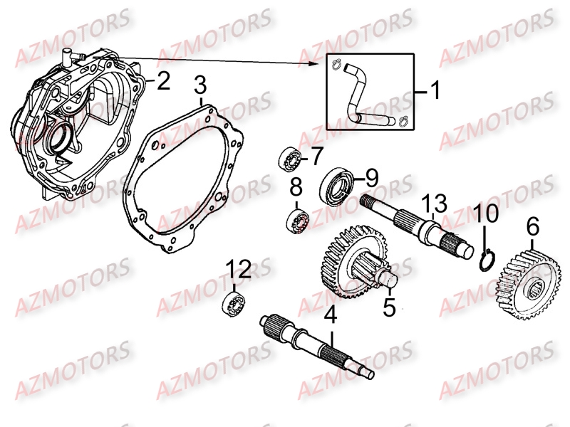 Transmission KYMCO Pièces LIKE 200 I LX 4T EURO III