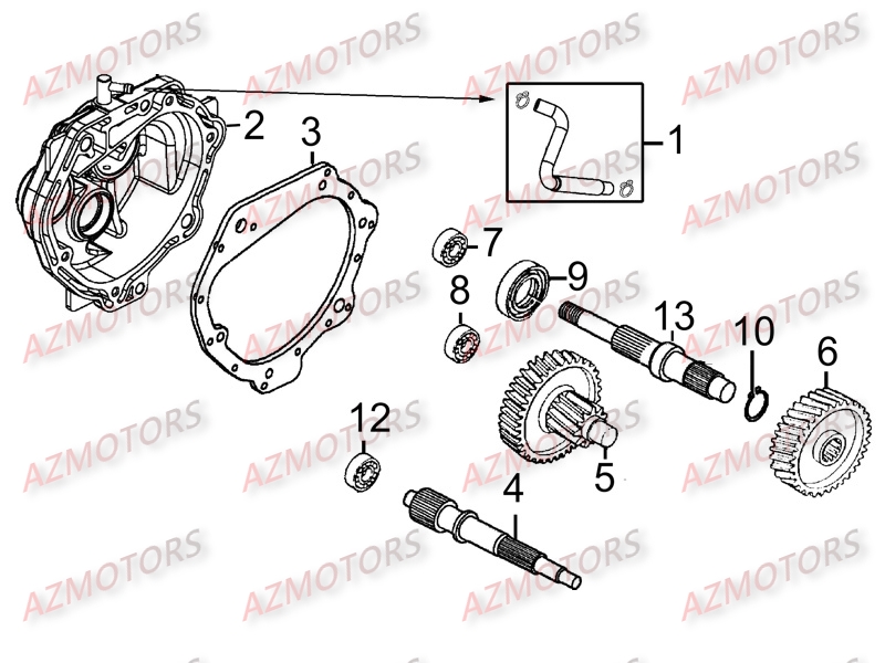 TRANSMISSION KYMCO LIKE200 LX III