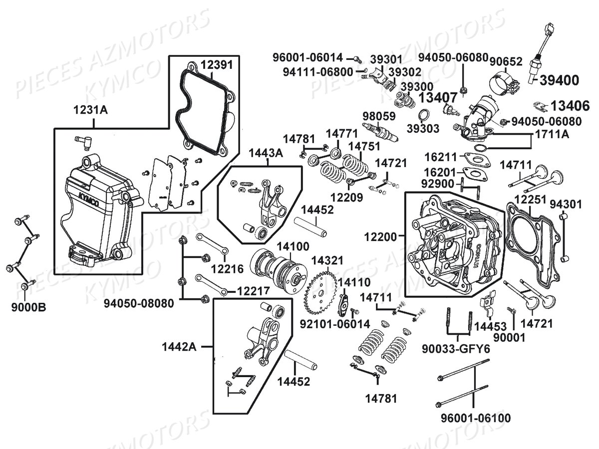 CULASSE KYMCO LIKE 125I CBS E4