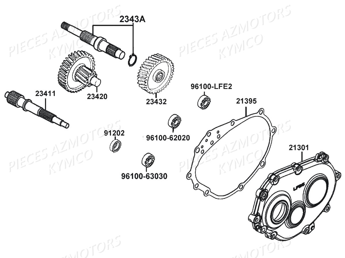 TRANSMISSION KYMCO LIKE 125I CBS E4