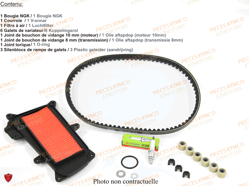 Set Entretien KYMCO Pièces LIKE 125I CBS EURO5 (TE25CA)