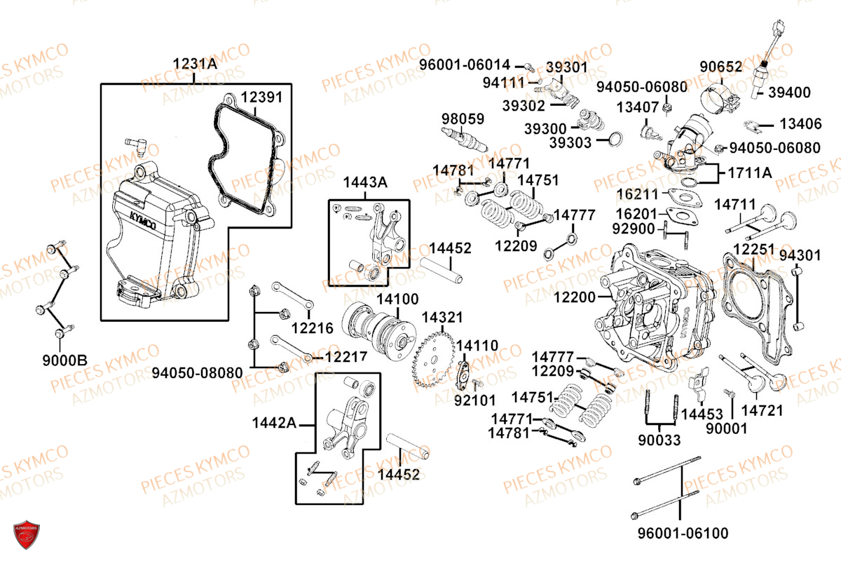 CULASSE KYMCO LIKE 125I CBS E5