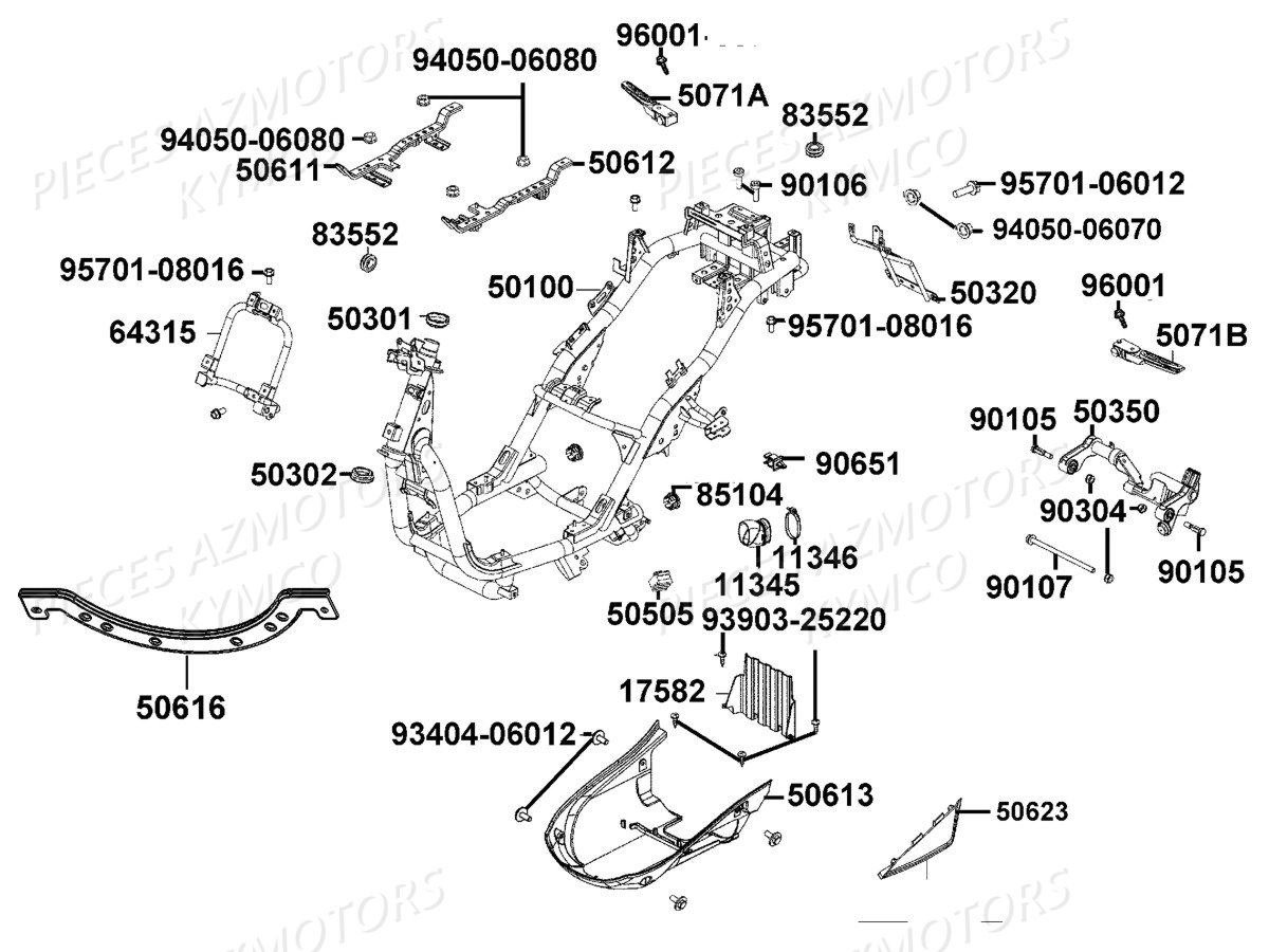 CHASSIS pour LIKE 125I SPORT