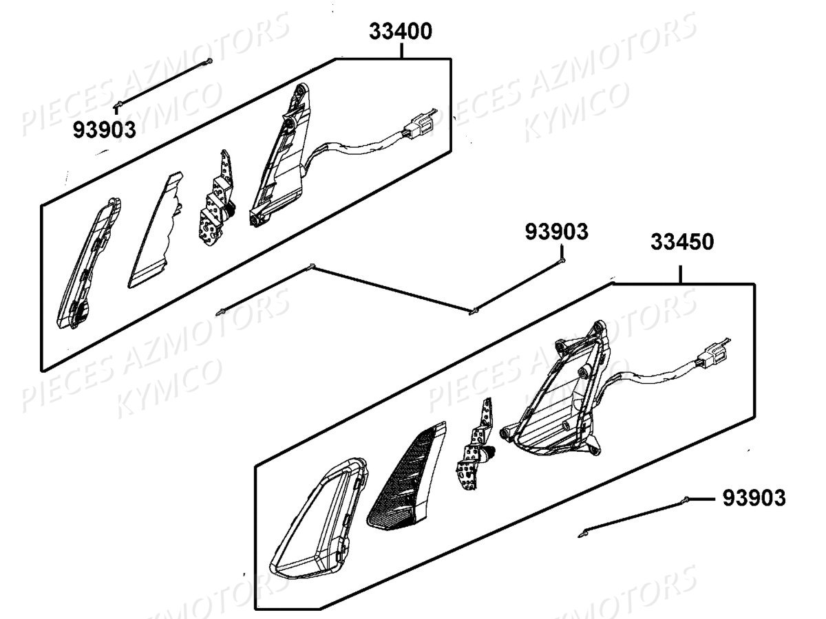 CLIGNOTANTS pour LIKE 125I SPORT