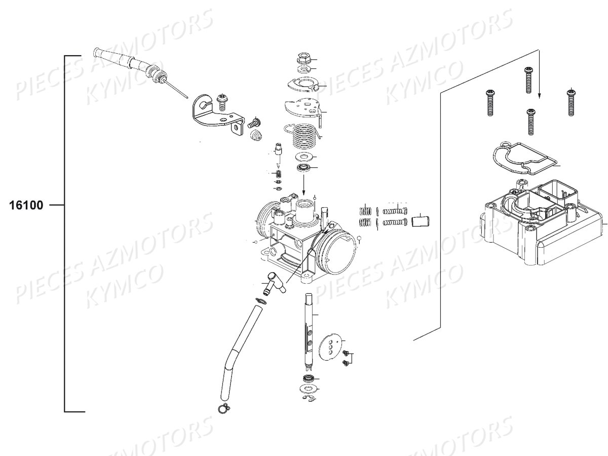 CARBURATION KYMCO LIKE 125I XPERIENCE