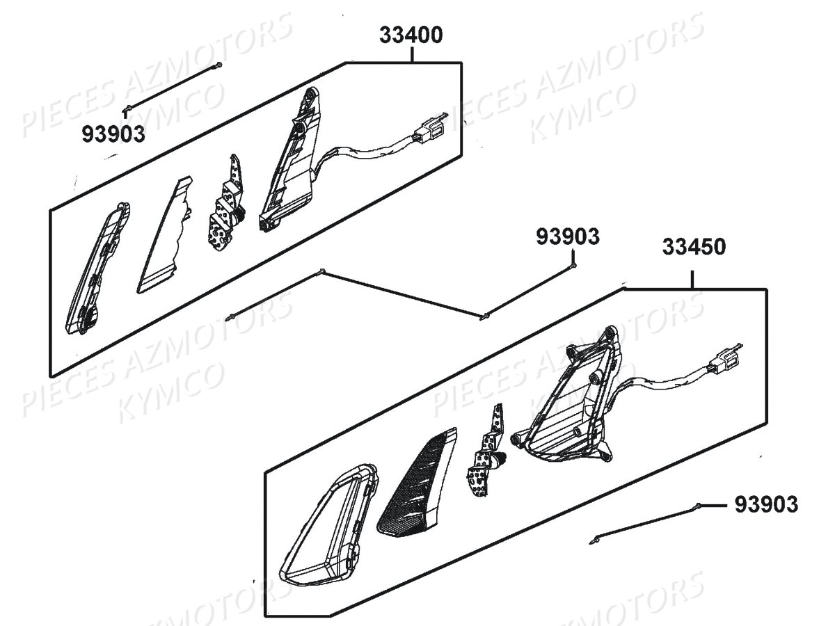 CLIGNOTANTS KYMCO LIKE 125I XPERIENCE