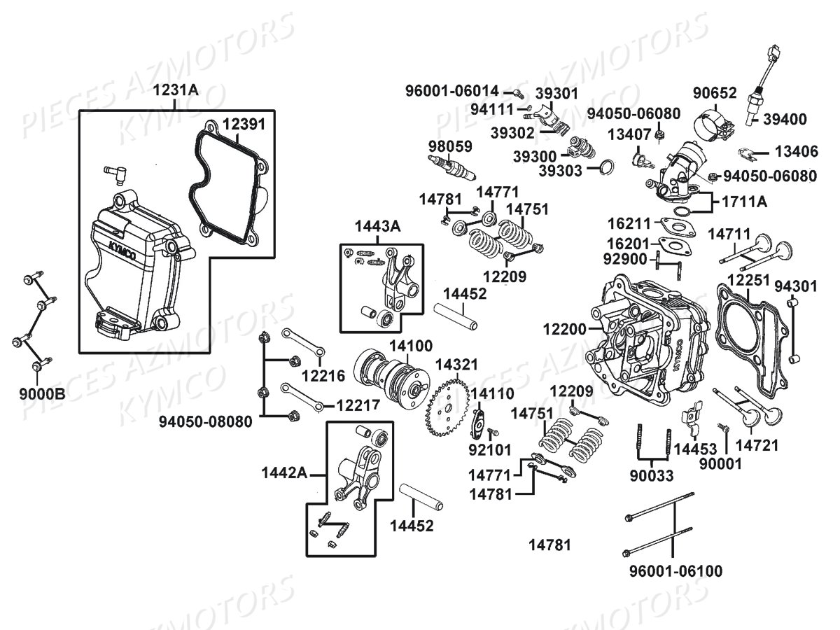 CULASSE KYMCO LIKE 125I XPERIENCE