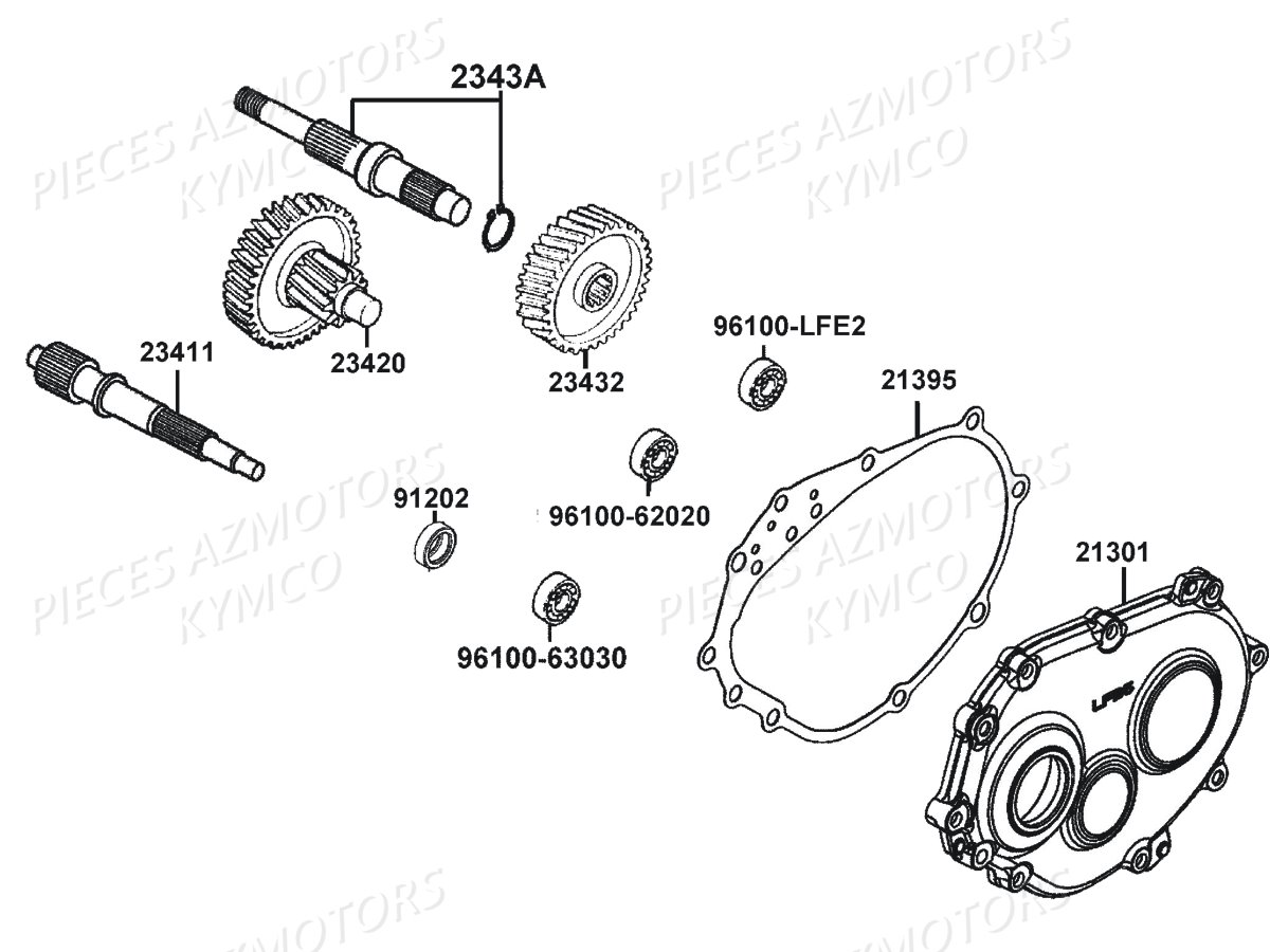 TRANSMISSION KYMCO LIKE 125I XPERIENCE