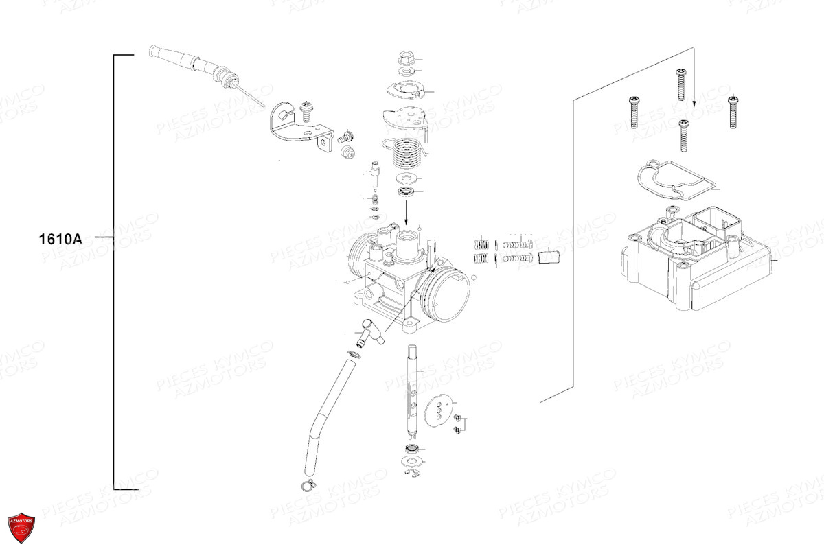 Carburation KYMCO Pièces LIKE 125I ABS NOODOE E5 (TE25CC)