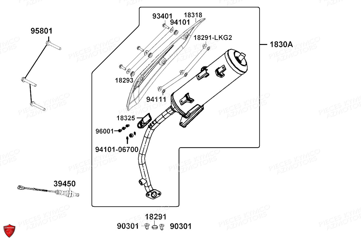 ECHAPPEMENT KYMCO LIKE 125i ABS NOODOE E5