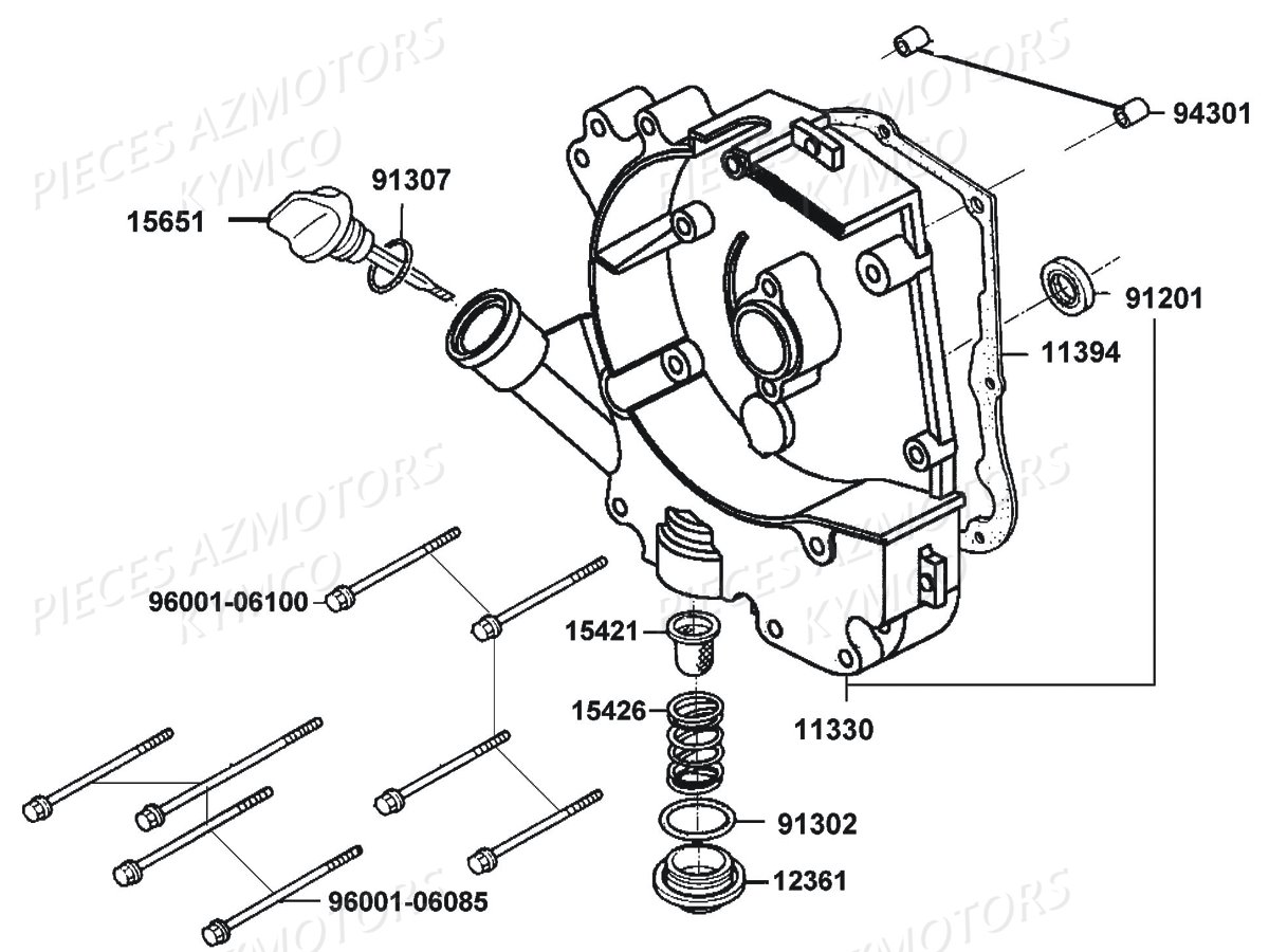 CARTER_DROIT KYMCO LIKE 50I 4T EURO 4 (TA10AA/TA10AE)