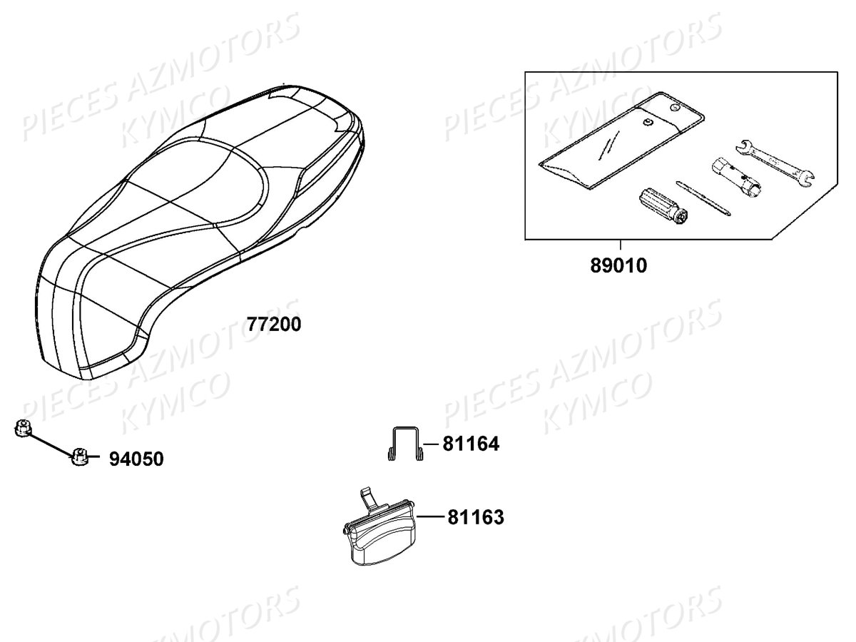 SELLE pour LIKE 50I 4T E4