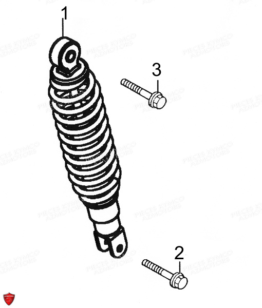 AMORTISSEUR KYMCO LIKE 50 4T EURO II