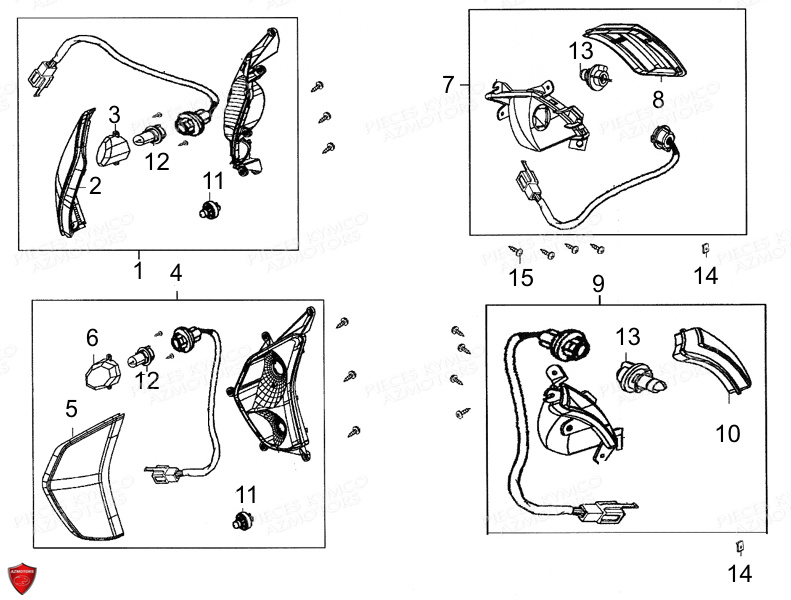 CLIGNOTANTS pour LIKE 50 4T EURO II