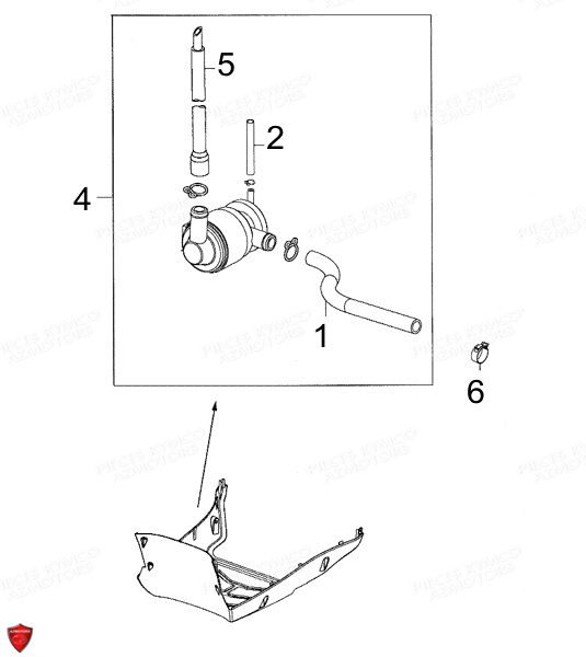 Reniflard KYMCO Pièces LIKE 50 4T EURO II (KG10AA)