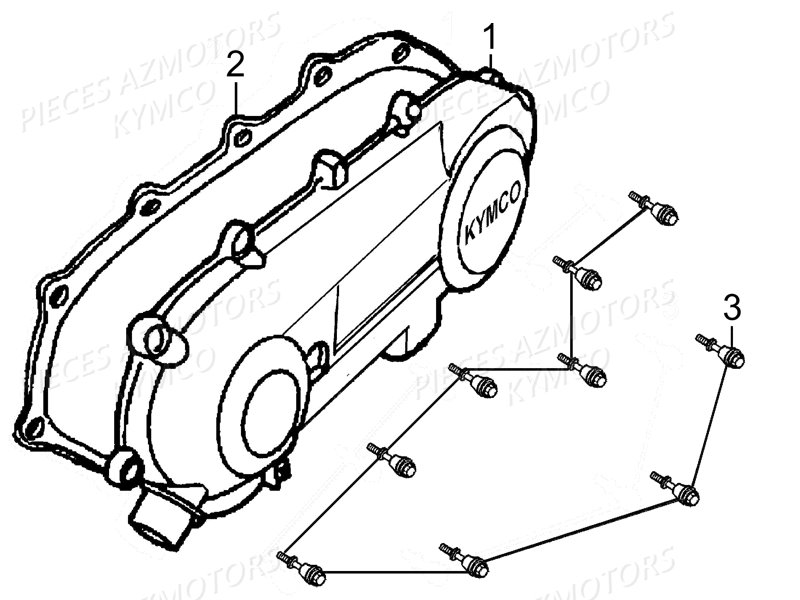 Carter De Transmission KYMCO Pieces LIKE 50 LX 2T EUROII (KE10AD)