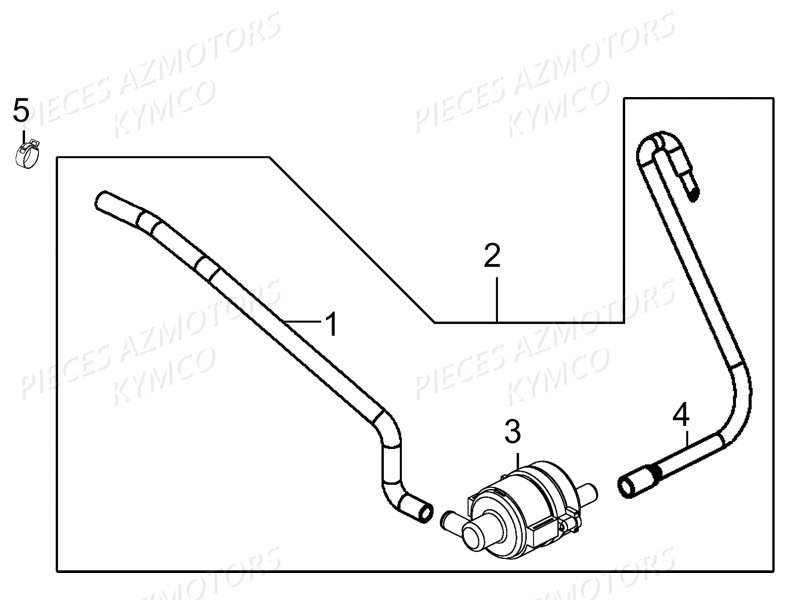 Reniflard KYMCO Pieces LIKE 50 LX 2T EUROII (KE10AD)