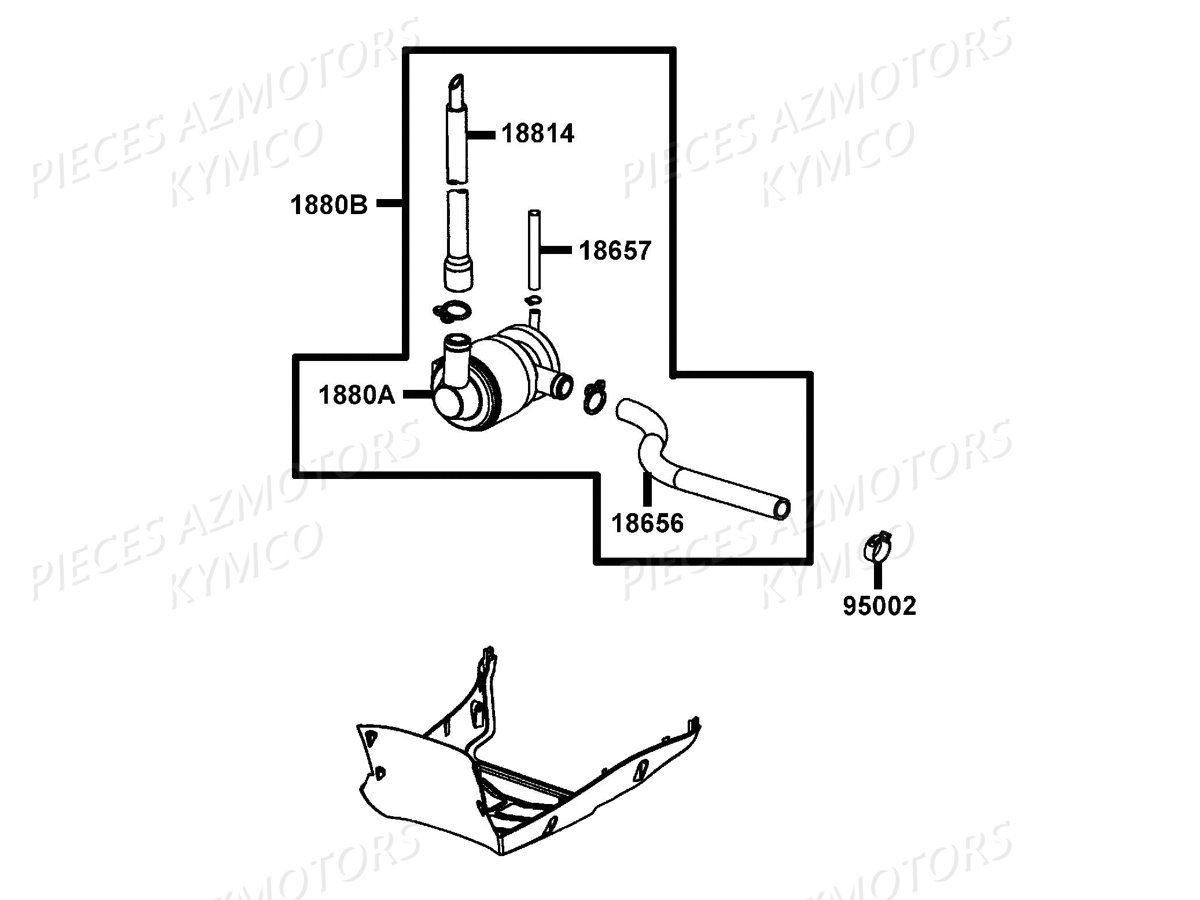 RENIFLARD KYMCO LIKE 50 4T MMC EURO 2 (KG10AX)