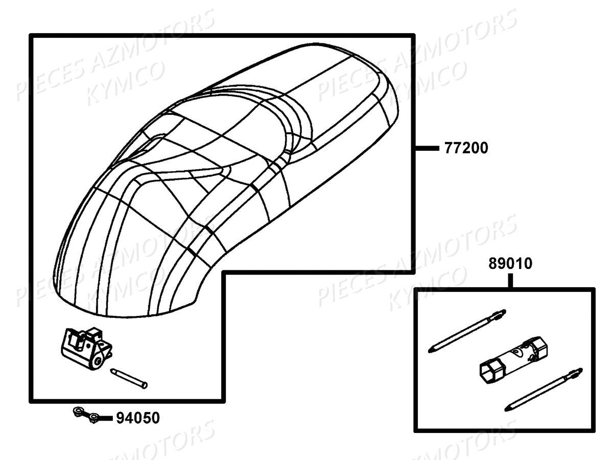 SELLE pour LIKE 50 MMC 4T