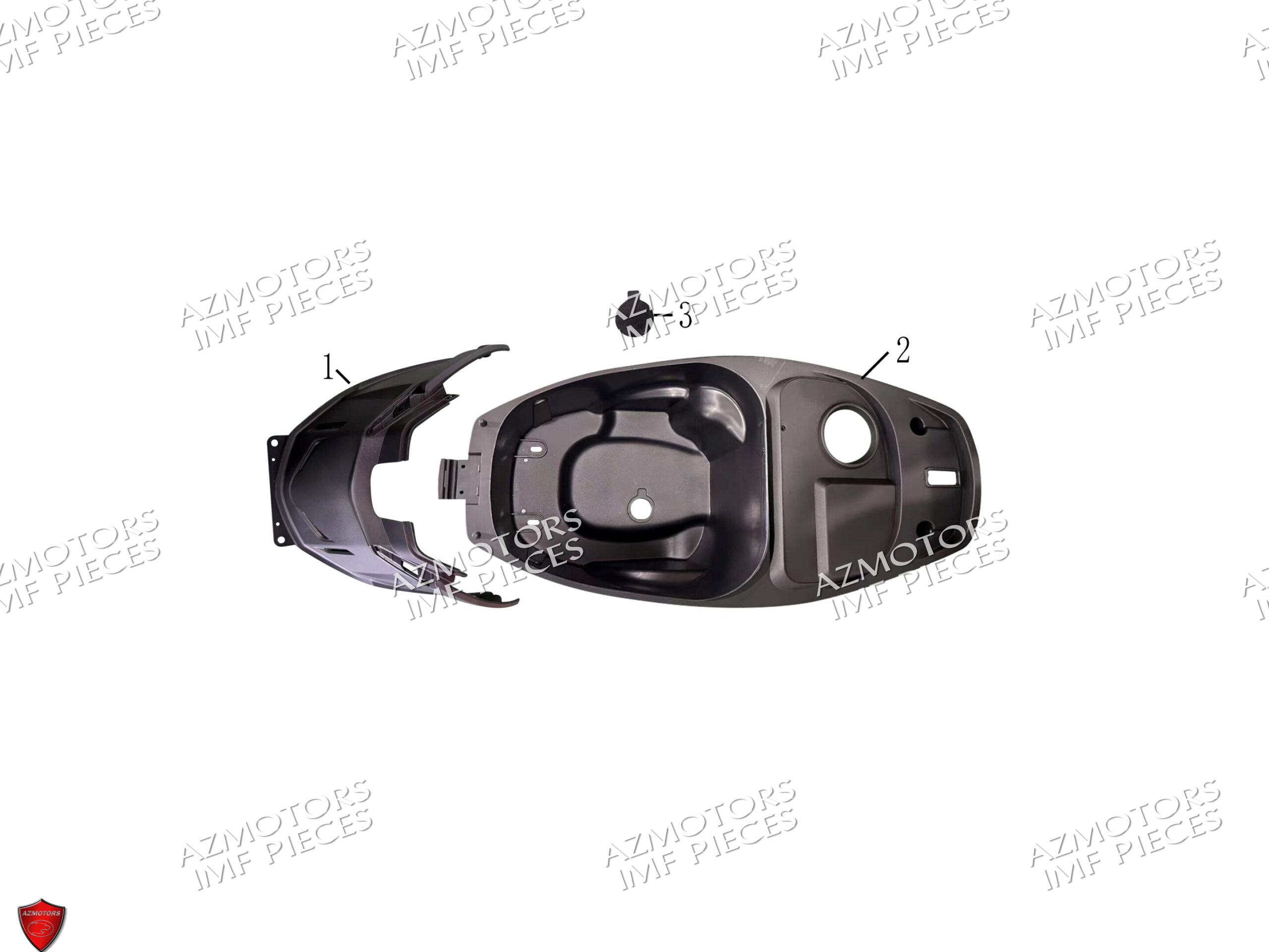 Coffre AZMOTORS PIECES MACK_01 50cc 4T EURO 5 Injection