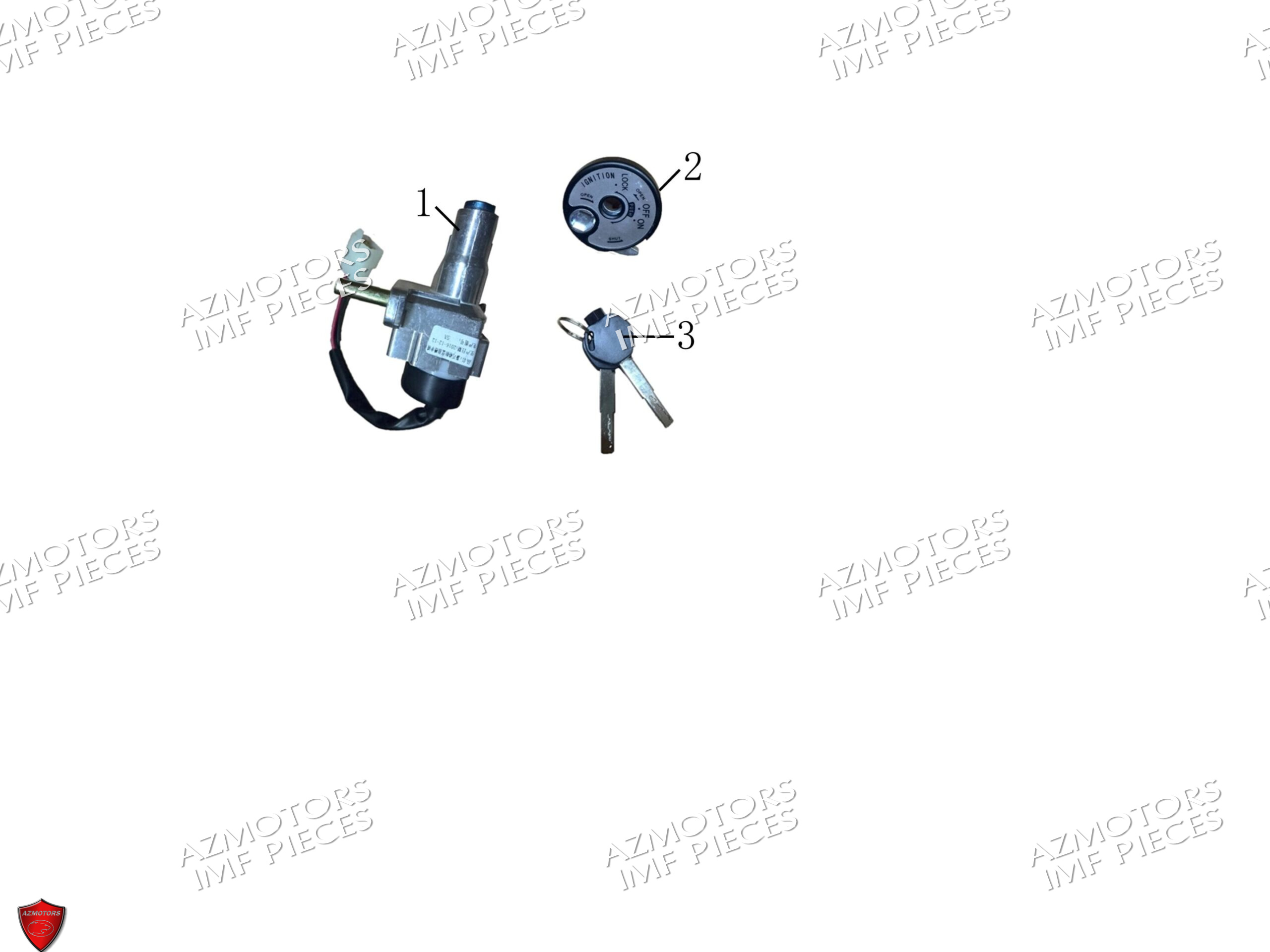 Contacteur A Cle AZMOTORS PIECES MACK_01 50cc 4T EURO 5 Injection