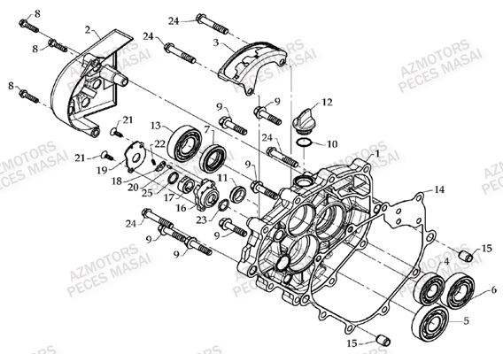 Carter De Boite AZMOTORS Pièces Quad A300