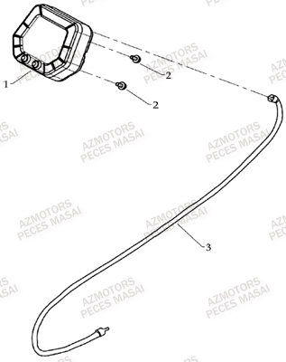 Compteur AZMOTORS Pièces Quad A300