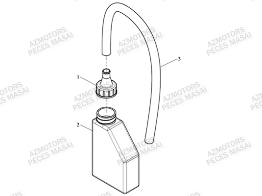 Bidon De Refroidissement AZMOTORS Pièces Quad A330