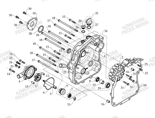 Carter D Allumage AZMOTORS Pièces Quad A330