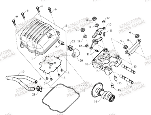 Culbuteurs AZMOTORS Pièces Quad A330