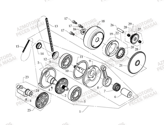 EMBIELLAGE AZMOTORS MASAI A330