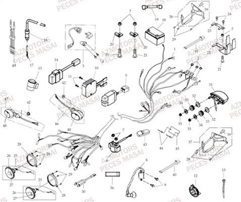 FAISCEAUX ELECTRIQUES AZMOTORS MASAI A330