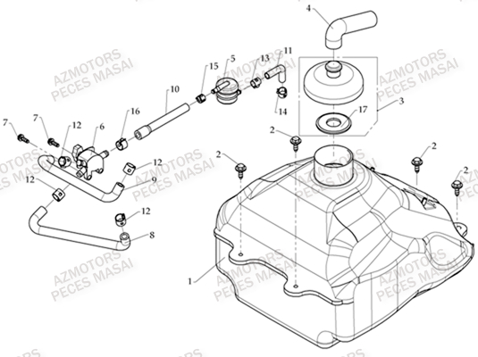Reservoir AZMOTORS Pièces Quad A330