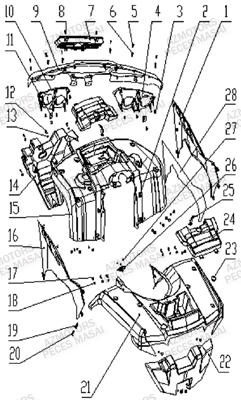 Carrosserie AZMOTORS Pièces Quad A433 4x4