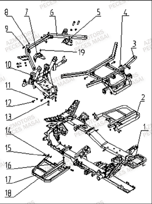 CHASSIS pour MASAI A433 4X4