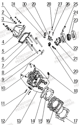 CYLINDRE AZMOTORS MASAI A433 4X4