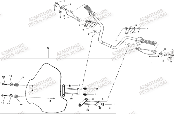 Accessoires Optionnels MASAI Pièces Quad A500IX