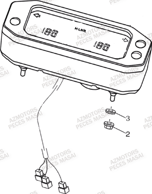 COMPTEUR AZMOTORS MASAI A700 I