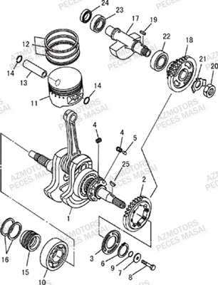 EMBIELLAGE AZMOTORS MASAI A700 I