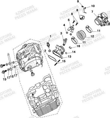 INJECTION AZMOTORS MASAI A700 I