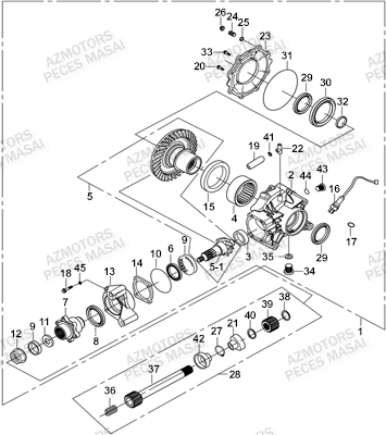 Pont Arriere MASAI Pièces Quad A700i ULTIMATE