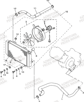 REFROIDISSEMENT AZMOTORS MASAI A700 I