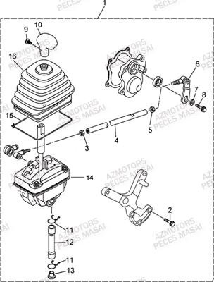 Tringlerie De Vitesses MASAI Pièces Quad A700i ULTIMATE