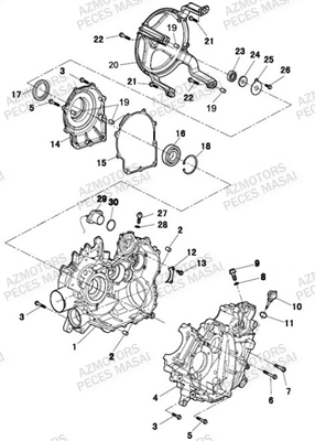 CARTERS MOTEUR AZMOTORS MASAI A750 IX