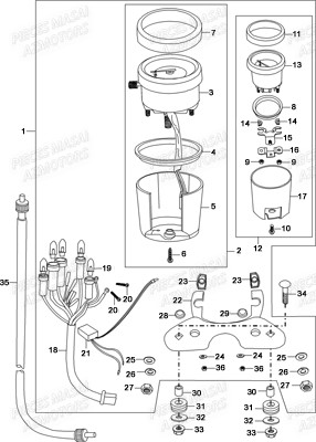 COMPTEUR MASAI MASAI BLACK ROD 125