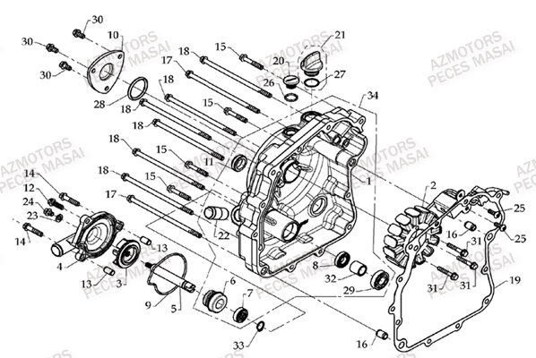 Carter D Allumage AZMOTORS Pièces Quad D360 R