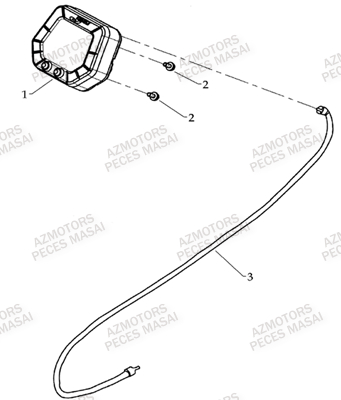 COMPTEUR AZMOTORS MASAI D360R