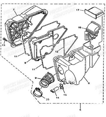 Filtre A Air MASAI Pièces Moto DARK ROD 125cc