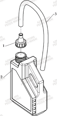 Bidon Liquide Refroidissement MASAI Pièces Quad R460 DRIFT